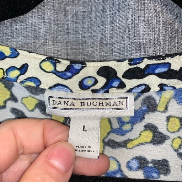 Dana Buchman women’s button up top large - Picture 3 of 9